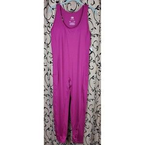 J.DOW FITNESS one piece bodysuit raspberry rose women's Size XL